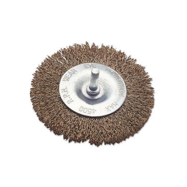 Flat Wire Brush for Power Tools - 100mm & 75mm