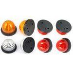 63mm Surface Mount Lights Set Of Eight 4 Red, 2 Amber, 2 Clear - Car Builder Solutions