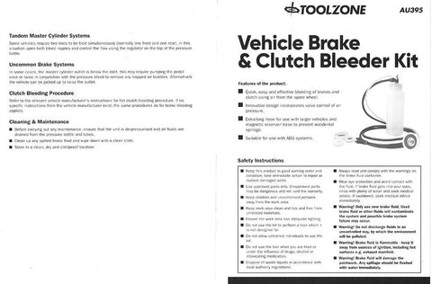 Pressurised Brake and Clutch Bleeder Kit