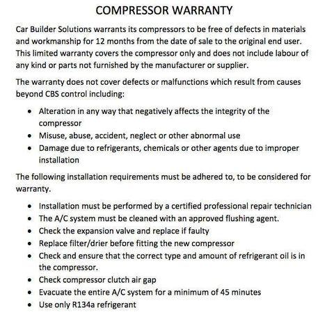 Universal Air Conditioning Compressor Double 'A' Drive belt and side unions - Car Builder Solutions