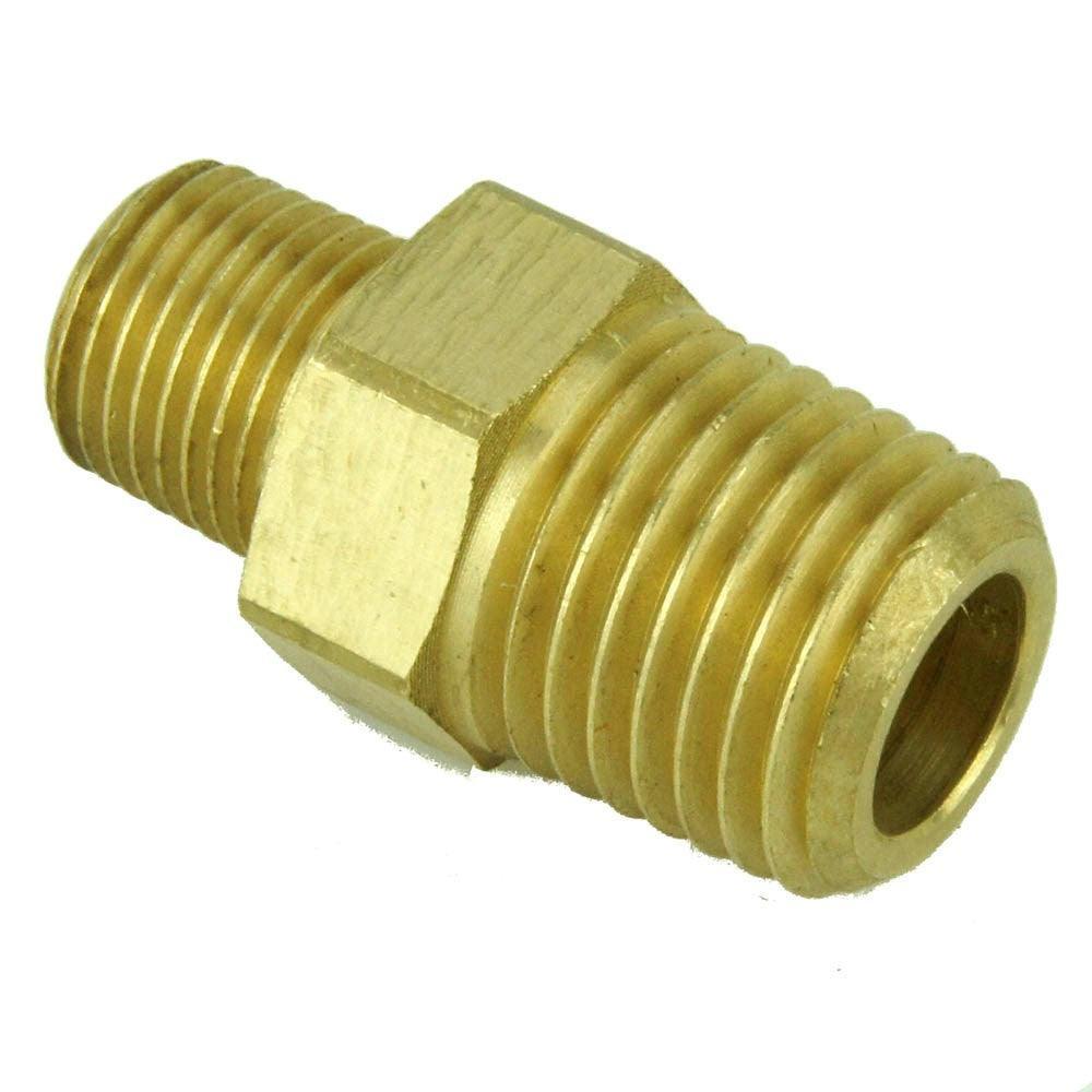 Brass Adapter 1/8 NPT Male to 1/4 NPT Male - Car Builder Solutions