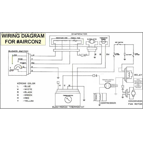 Universal Air Conditioning Unit 360mm - Car Builder Solutions