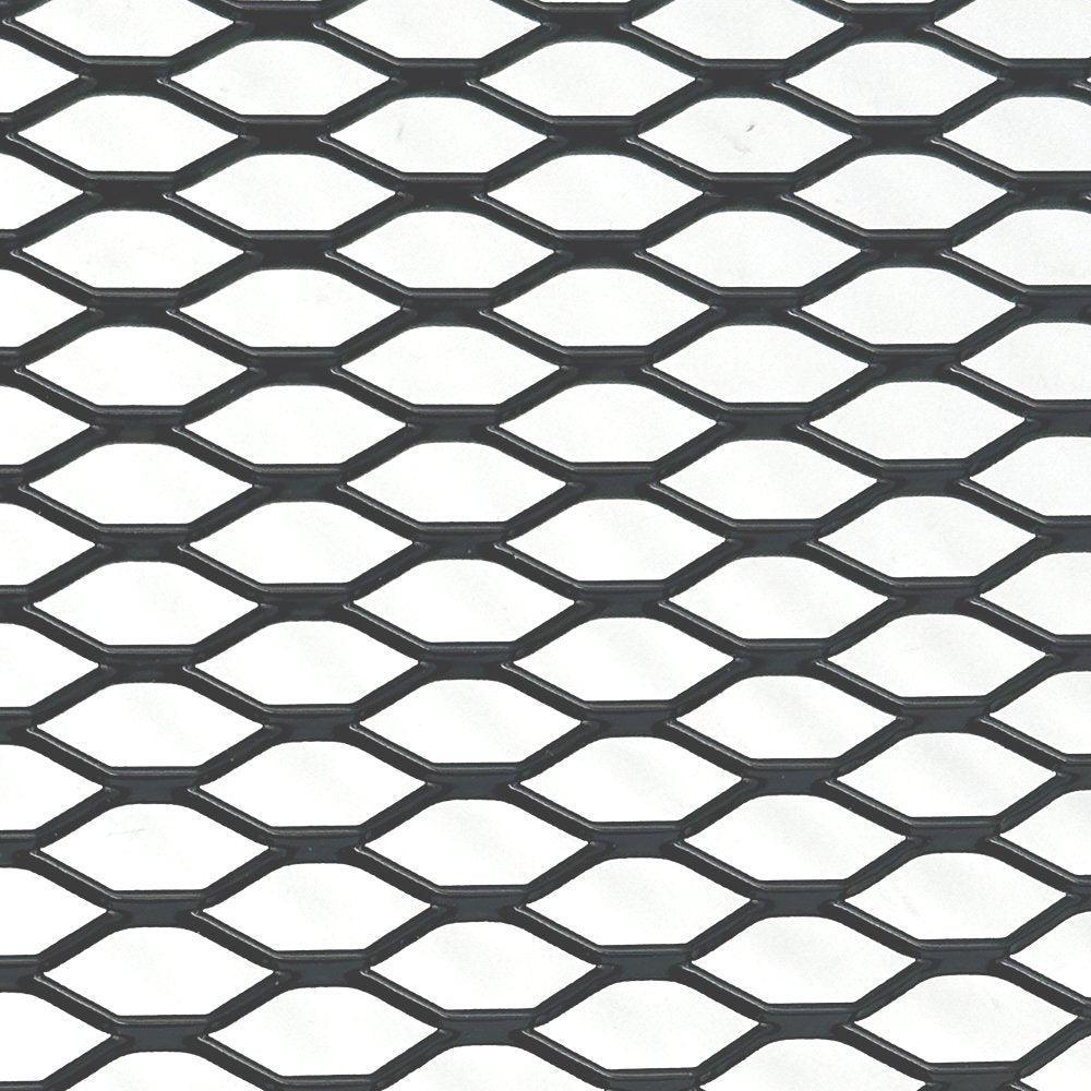 Satin Black Anodised Honeycomb Expanded Aluminium Mesh 1000 x 250mm - Car Builder Solutions