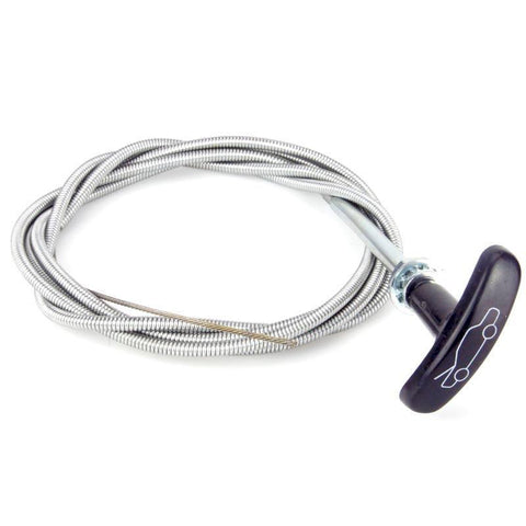 Black T Handle Bonnet Release Cable 1.5 Metre - Car Builder Solutions