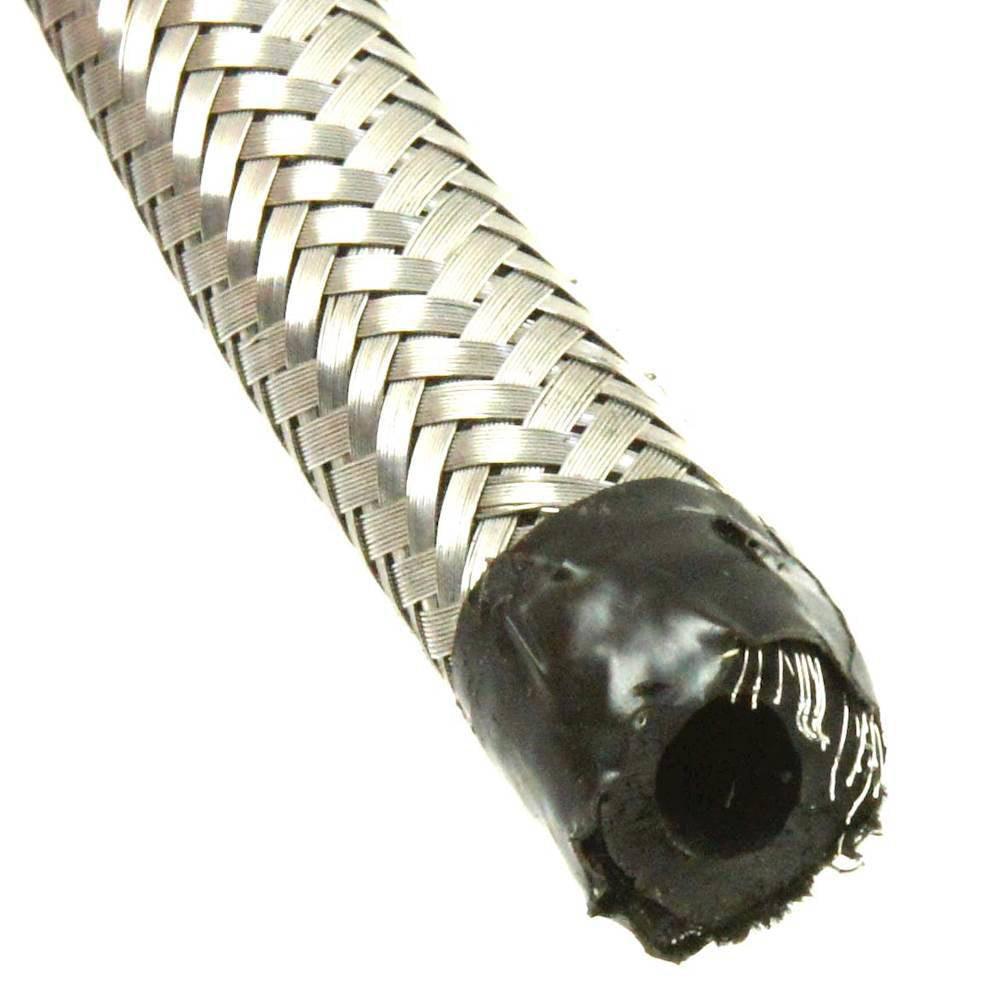 Stainless Steel Braided Fuel Hose 6mm Per Metre - Car Builder Solutions