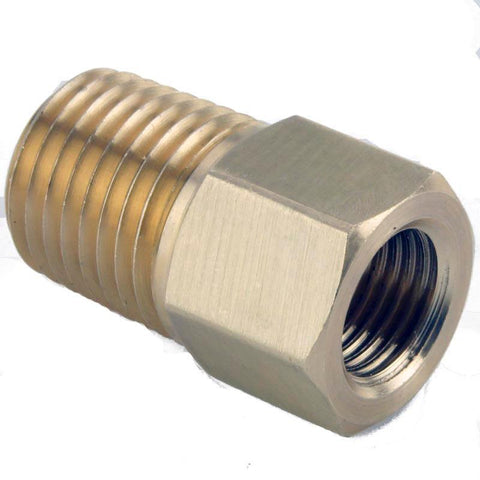 Brass Union 1/4" NPT male to M10 x 1mm female - Car Builder Solutions