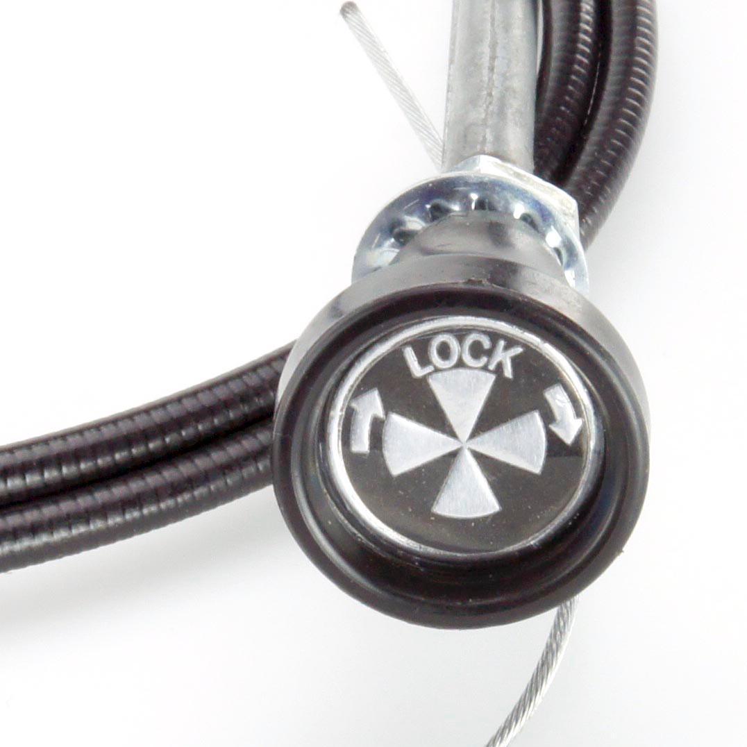 Black Choke Cable Locking 1.5 Metre Long - Car Builder Solutions