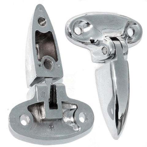 Chrome Mini Boot Hinges 90mm Pair - Car Builder Solutions