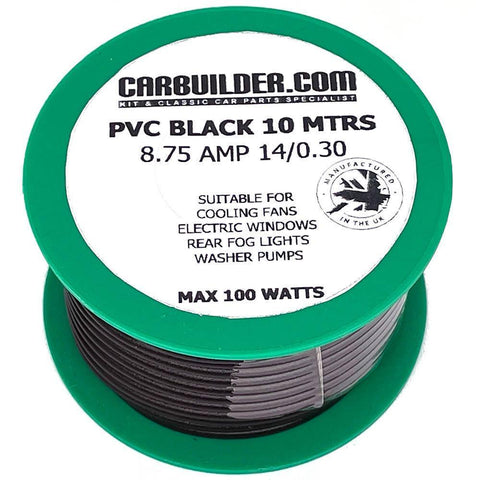 8 Amp Single Black 10 Metre Black - Car Builder Solutions