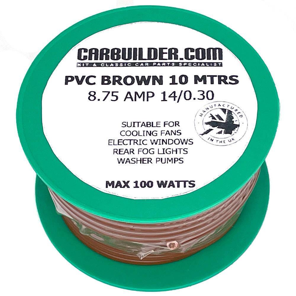 8 Amp Single 10 Metre Brown - Car Builder Solutions