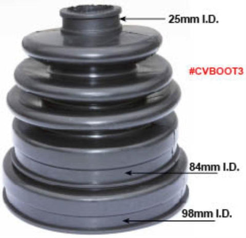 Universal Stretch-Over Cv Joint Boot 25mm To 115mm Black - Car Builder Solutions