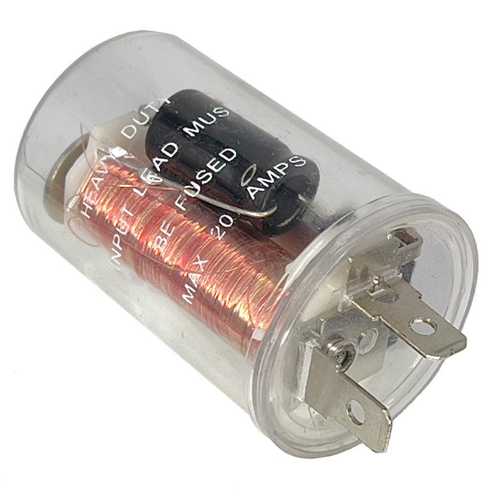 2 Pin Transparent Electronic Flasher Relay 224 Watt Max - Car Builder Solutions