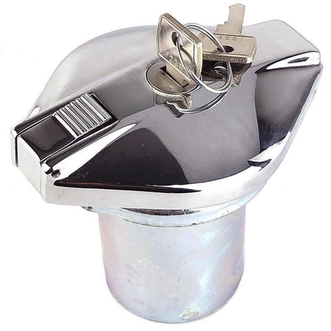 Locking Chrome Fuel Cap Assembly - Car Builder Solutions