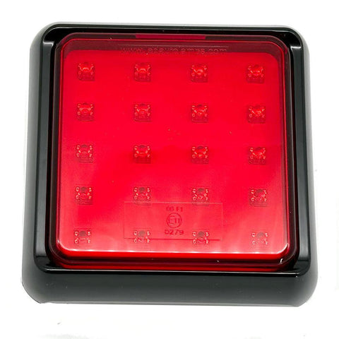 Surface Mount Square LED Rear Fog Light 120mm x 120mm - Car Builder Solutions