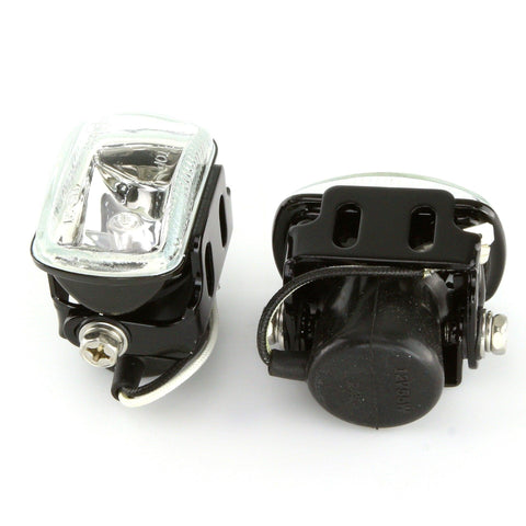 Miniature Fog Lamps Rectangular 60mm Pair - Car Builder Solutions