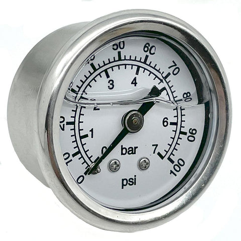 Oil Filled Fuel Pressure Gauge. High Pressure. Injection 0-7 BAR - Car Builder Solutions