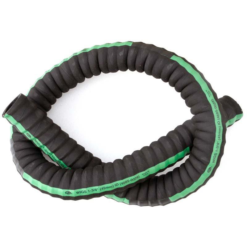 45mm (1 3/4") ID Gates Green Stripe Flexible Hose 5ft Long - Car Builder Solutions