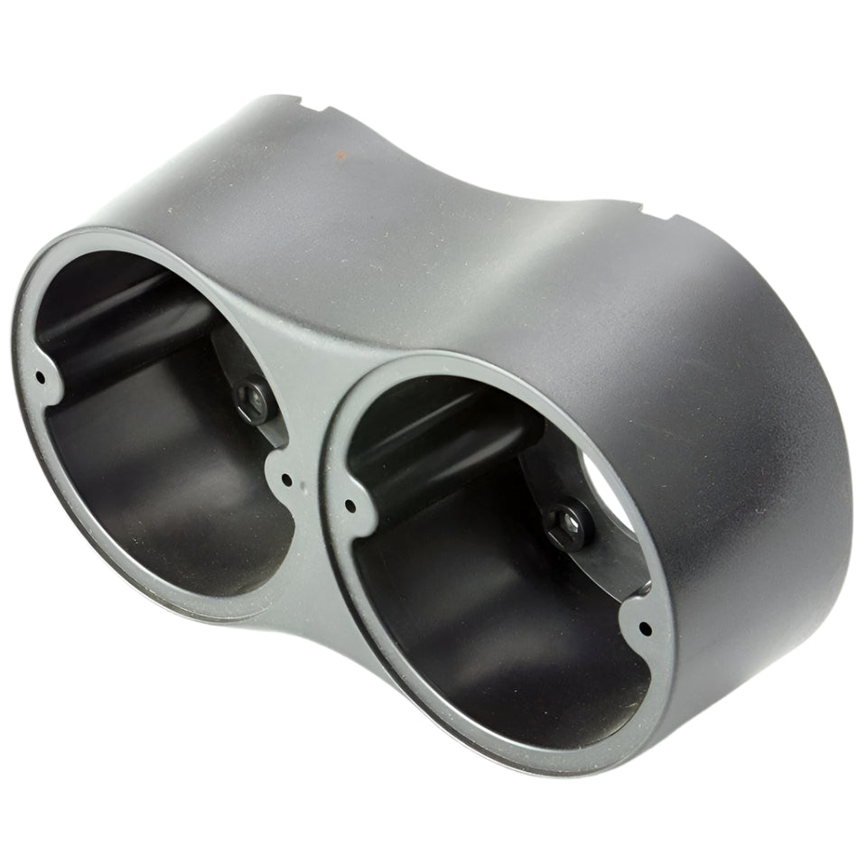 Straight Twin Round Lamp Housing Black - Car Builder Solutions