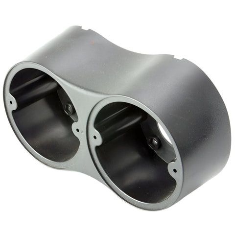 Straight Twin Round Lamp Housing Black - Car Builder Solutions