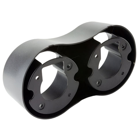 Straight Twin Round Lamp Housing Black - Car Builder Solutions
