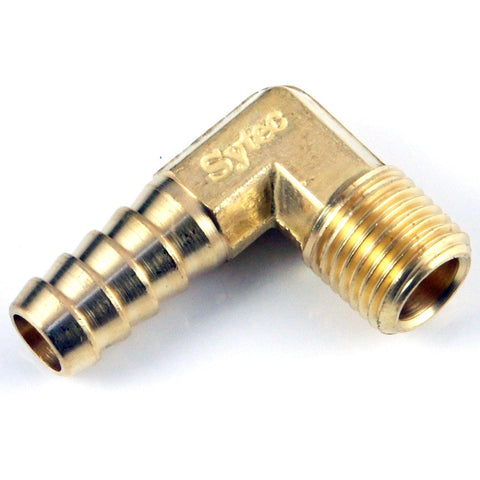 90 Degree Brass 10mm Hosetail 1/4 NPT - Car Builder Solutions