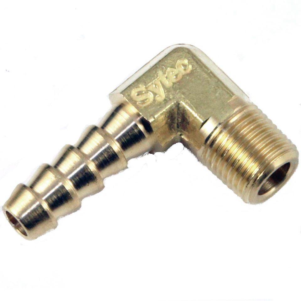 90 Degree Brass 6mm Hosetail 1/8 NPT - Car Builder Solutions