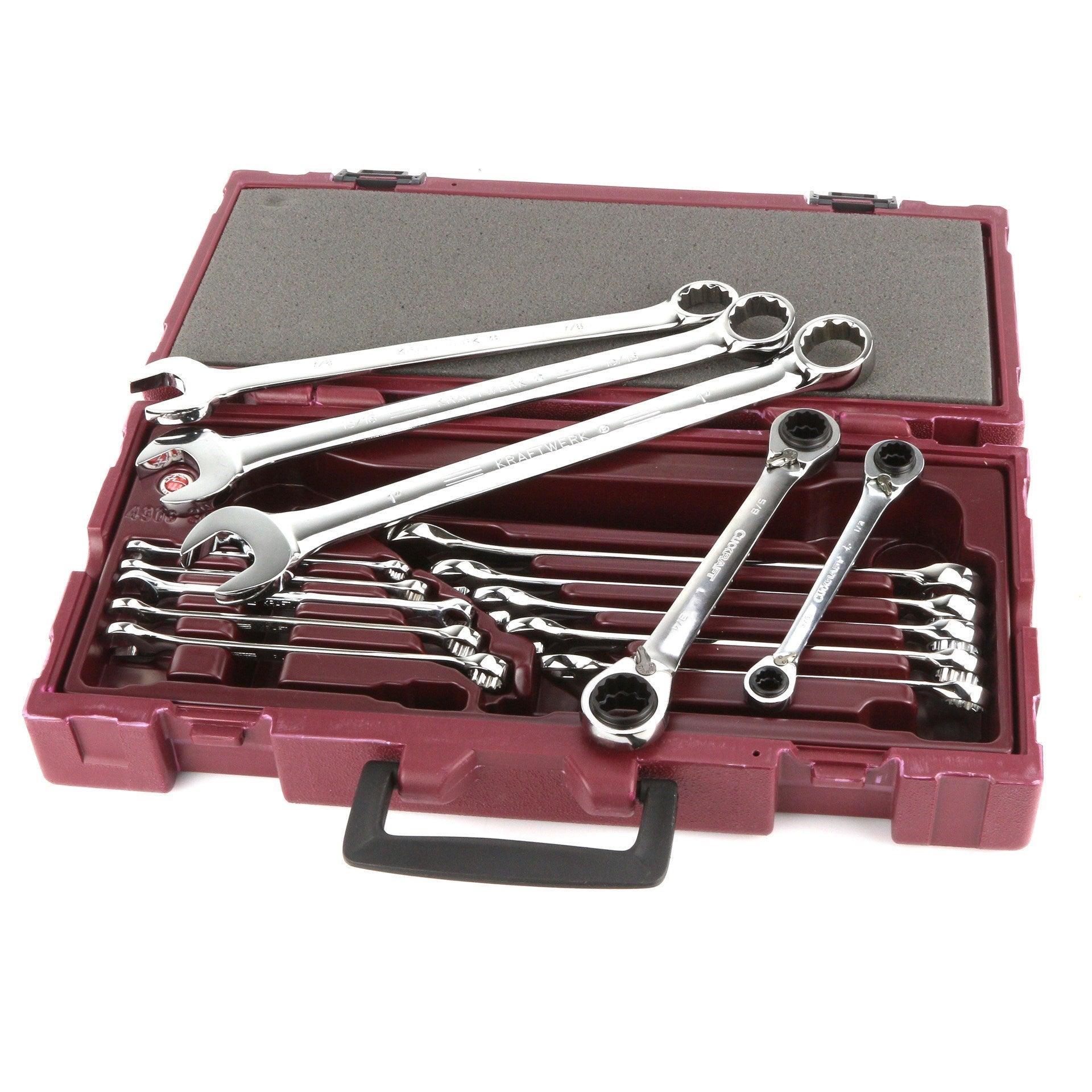 Kraftwerk 15 Piece Imperial Spanner Set - Car Builder Solutions