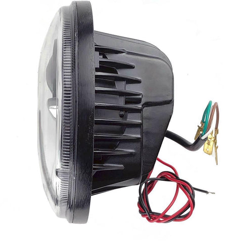 Wipac LED Projector Style Replacement Headlamp With Halo Sidelight and Black Bezel - Car Builder Solutions