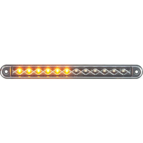 LED Stop Tail Indicator Strip Light 237mm Black - Car Builder Solutions