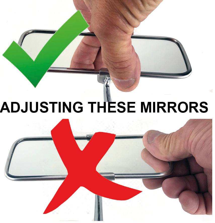 Self Adhesive Chrome and Stainless Interior Mirror 147mm - Car Builder Solutions