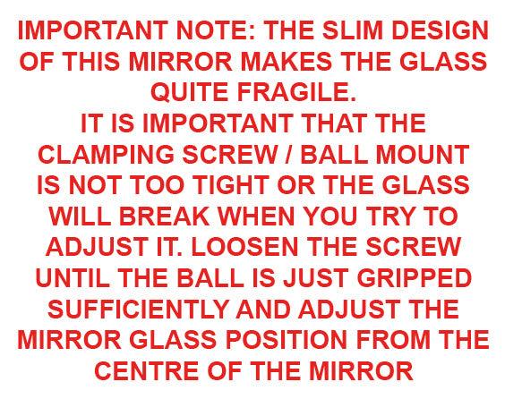 Self Adhesive Chrome and Stainless Interior Mirror 147mm - Car Builder Solutions