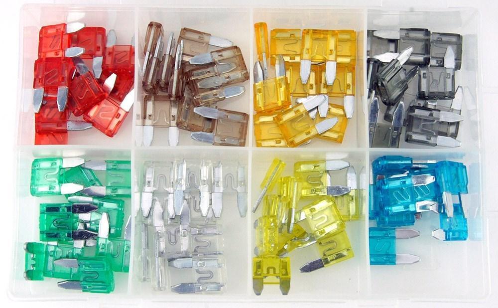 Mini Blade Fuse Selection Pack of 80 - Car Builder Solutions