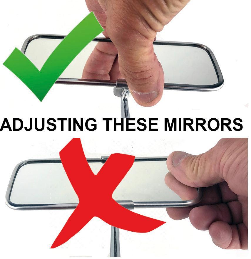 Classic Stainless Adjustable Height Interior Mirror - Car Builder Solutions