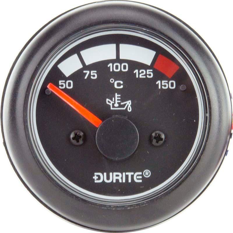 Waterproof Oil Temperature Gauge 62mm Black - Car Builder Solutions