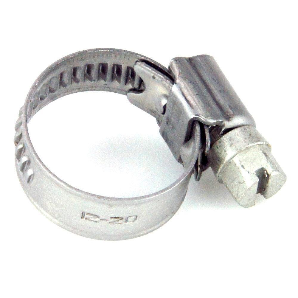 12mm - 20mm Narrow Band Stainless Steel Hose Clip - Car Builder Solutions