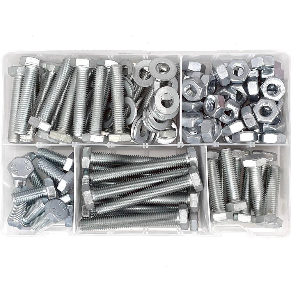 M10 Nut And Bolt Selection Pack Of 145 - Car Builder Solutions