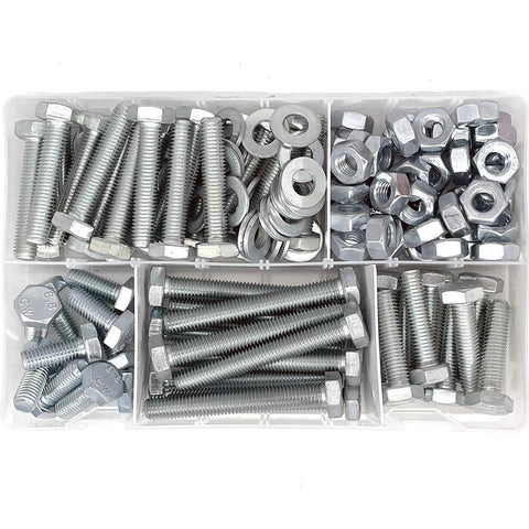 M10 Nut And Bolt Selection Pack Of 145 - Car Builder Solutions