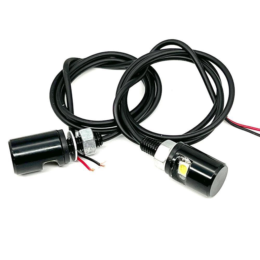 Black LED Number Plate Bolt Lights - Car Builder Solutions