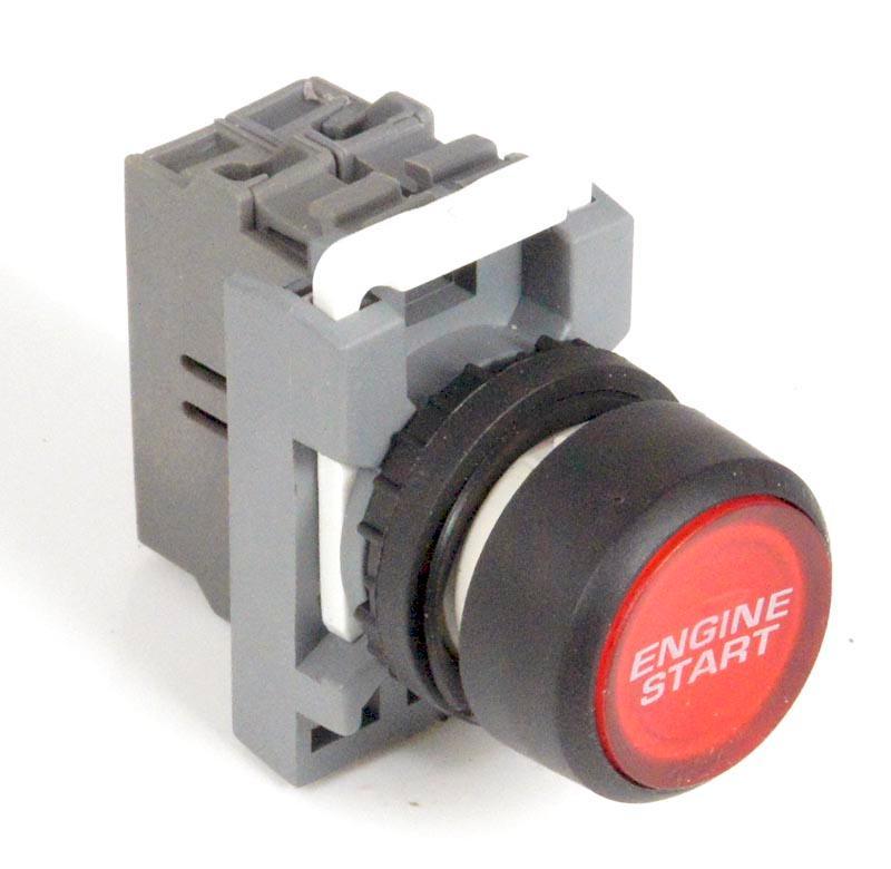 Black Engine Start Push Button - Car Builder Solutions