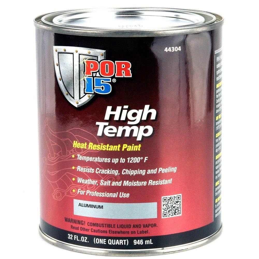 POR15 High Temperature Brush On Paint Aluminium 946ml - Car Builder Solutions