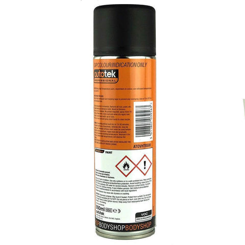 Autotek High Temperature Black Aerosol Paint - Car Builder Solutions