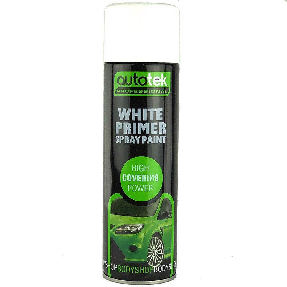 Autotek White Primer Aerosol - Car Builder Solutions