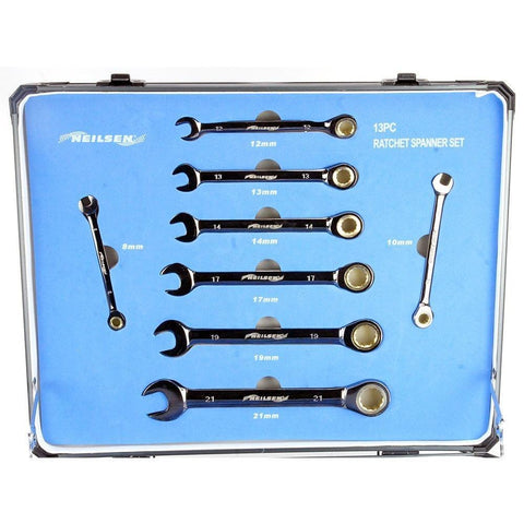 13 Piece Ratchet Spanner Set - Car Builder Solutions