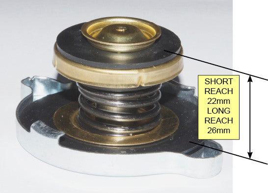 Long Reach Stainless Radiator Cap Rubber Upper Seal 4lb - Car Builder Solutions