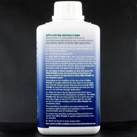 RENOVO Soft Top Ultra Proofer 500ml - Car Builder Solutions