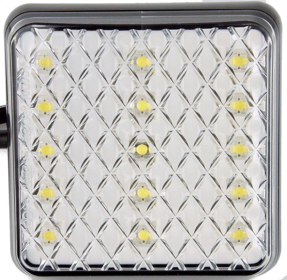 Surface Mount Square LED Reverse Light 80 x 80mm - Car Builder Solutions