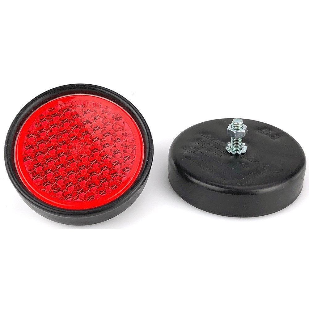 IVA OK 63mm Diameter Reflectors Red - Car Builder Solutions