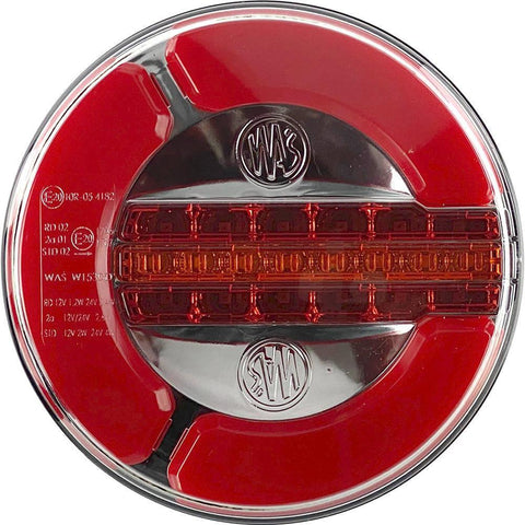 140mm LED Round Stop Tail and Sequencing Indicator Lamps Pair - Car Builder Solutions