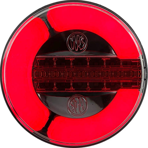 140mm LED Round Stop Tail and Sequencing Indicator Lamps Pair - Car Builder Solutions