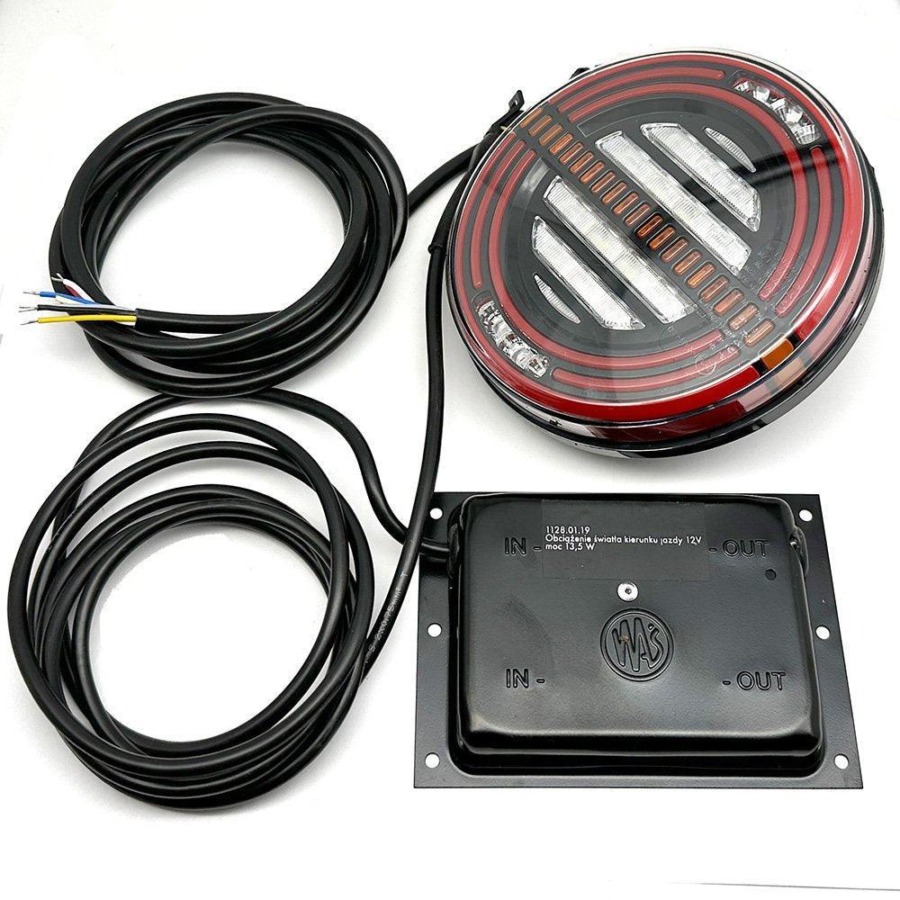 142mm LED Round Five Function Rear Lamp - Car Builder Solutions